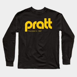 Pratt - retro gold Long Sleeve T-Shirt